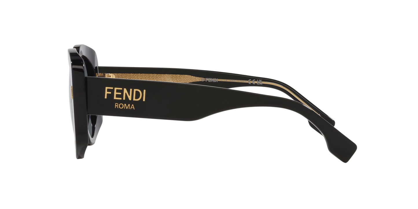 Fendi Roma Sunglasses Black-Grey | FENDI Fendi Roma FE40137I Black-Grey