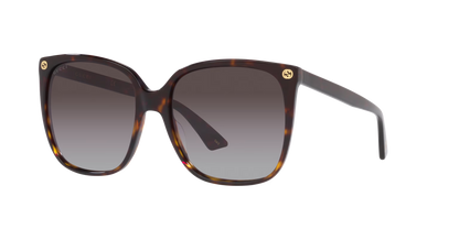 Gucci Tortoise-Brown Sunglasses | GUCCI GG0022S Tortoise-Brown
