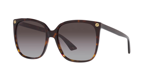 משקפי שמש של גוצ'י צב-חום | GUCCI GG0022S Tortoise-Brown
