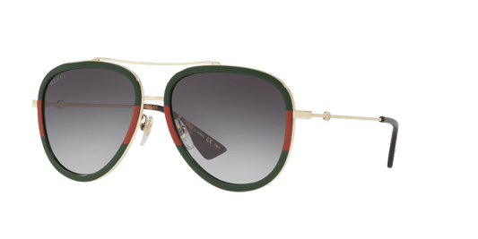 משקפי שמש של גוצ'י זהב-אפור | GUCCI GG0062S Gold-Grey