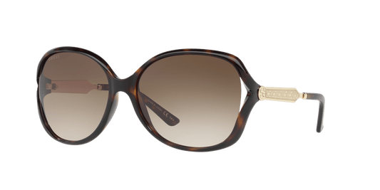 משקפי שמש של גוצ'י צב-חום | GUCCI GG0076S Tortoise-Brown