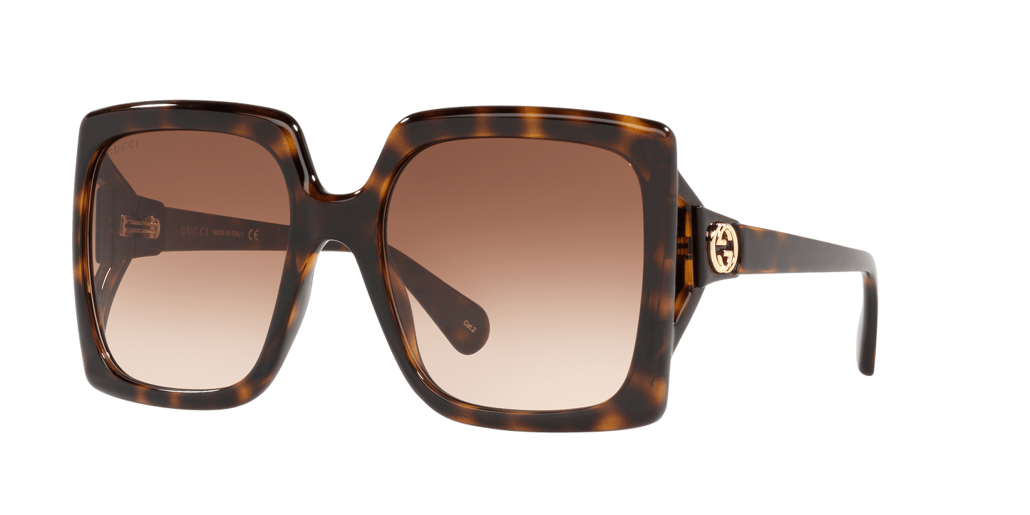 Gucci Tortoise-Brown Sunglasses | GUCCI GG0876S Tortoise-Brown