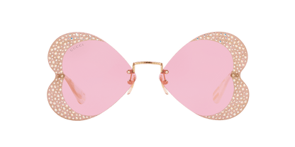 משקפי שמש של גוצ'י זהב-ורוד | GUCCI GG0897S-001 Gold-Pink