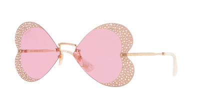 משקפי שמש של גוצ'י זהב-ורוד | GUCCI GG0897S-001 Gold-Pink