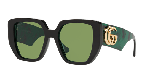 משקפי שמש של גוצ'י שחור-ירוק | GUCCI GG0956S Black-Green