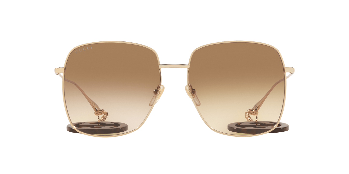 משקפי שמש של גוצ'י זהב-חום | GUCCI GG1031S Gold-Brown