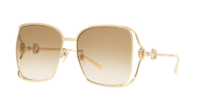 Gucci Gold-Brown Sunglasses | GUCCI GG1020S Gold-Brown