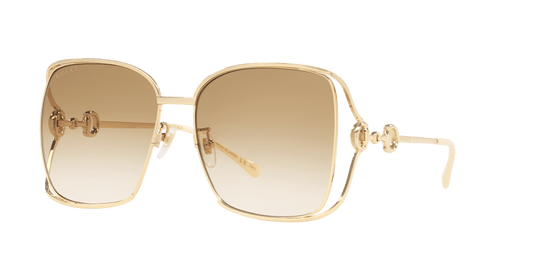 Gucci Gold-Brown Sunglasses | GUCCI GG1020S Gold-Brown