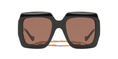 משקפי שמש של גוצ'י שחור-חום | GUCCI GG1022S Black-Brown