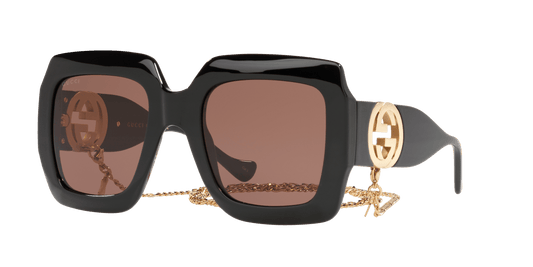 משקפי שמש של גוצ'י שחור-חום | GUCCI GG1022S Black-Brown