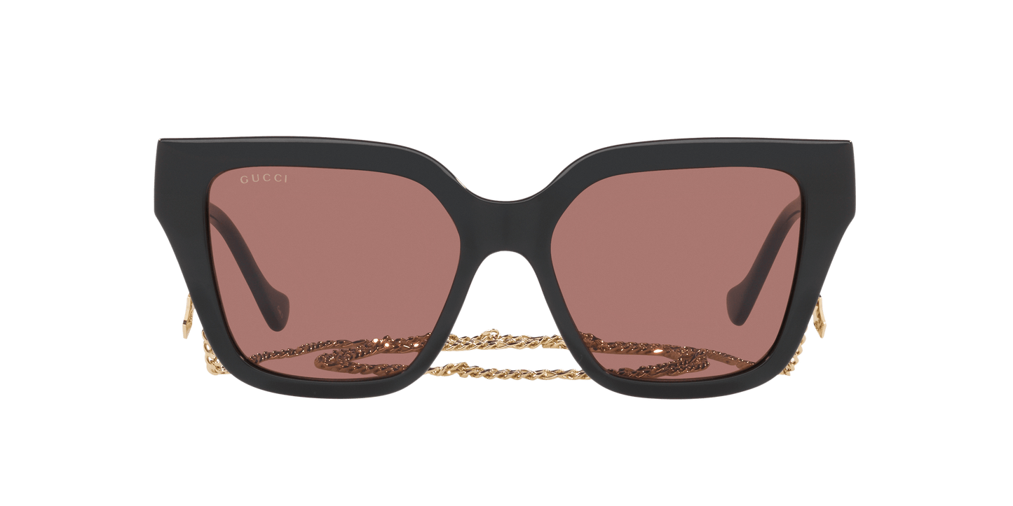 משקפי שמש של גוצ'י שחור-חום | GUCCI GG1023S Black-Brown