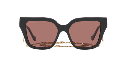 משקפי שמש של גוצ'י שחור-חום | GUCCI GG1023S Black-Brown