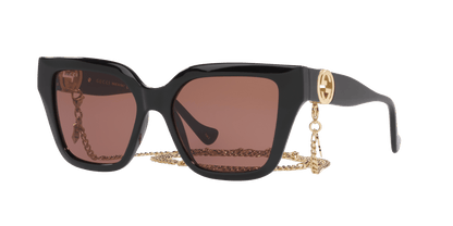 משקפי שמש של גוצ'י שחור-חום | GUCCI GG1023S Black-Brown