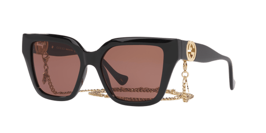 משקפי שמש של גוצ'י שחור-חום | GUCCI GG1023S Black-Brown
