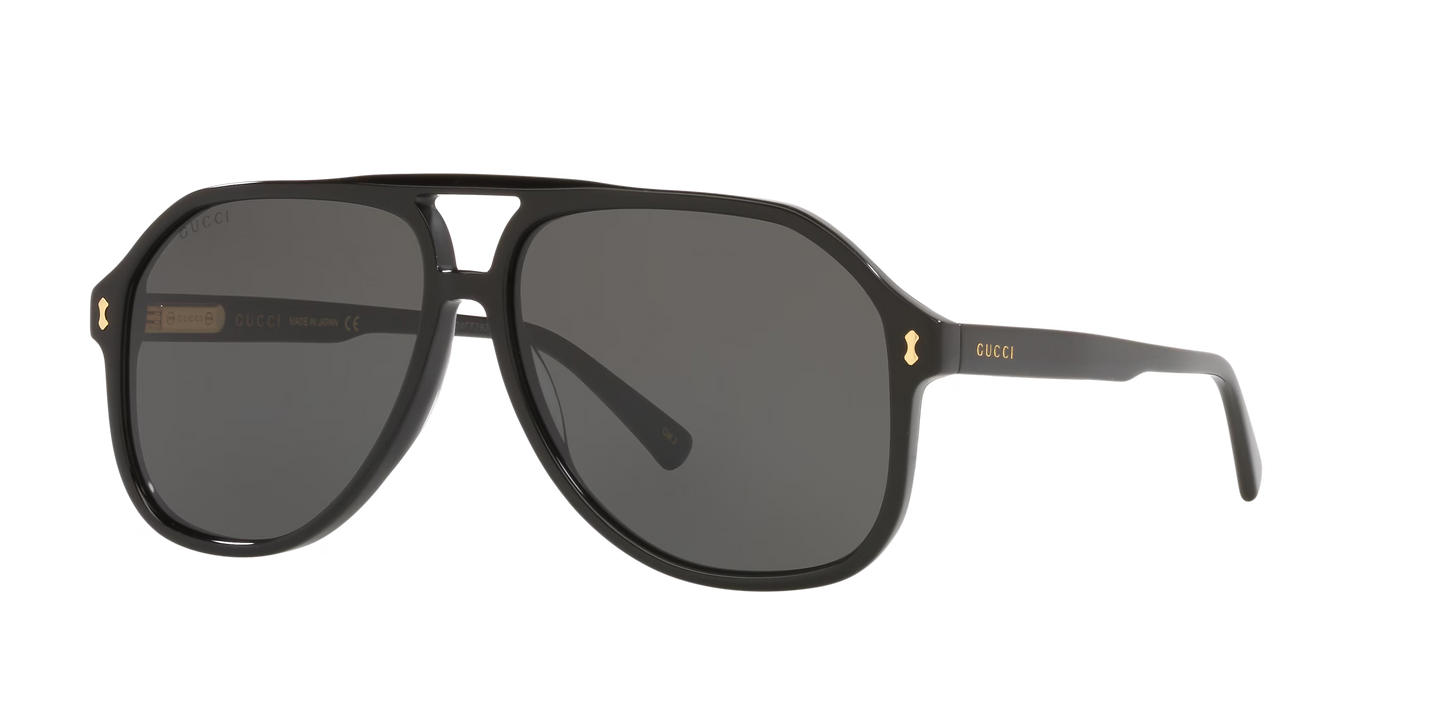 משקפי שמש של גוצ'י שחור-אפור | GUCCI GG1042S Black-Grey