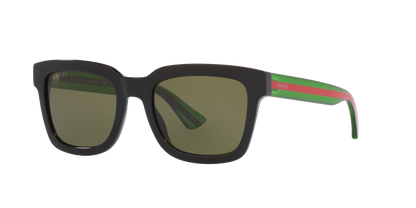משקפי שמש של גוצ'י שחור-ירוק | GUCCI GG0001SN Black-Green