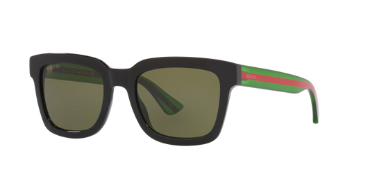 משקפי שמש של גוצ'י שחור-ירוק | GUCCI GG0001SN Black-Green
