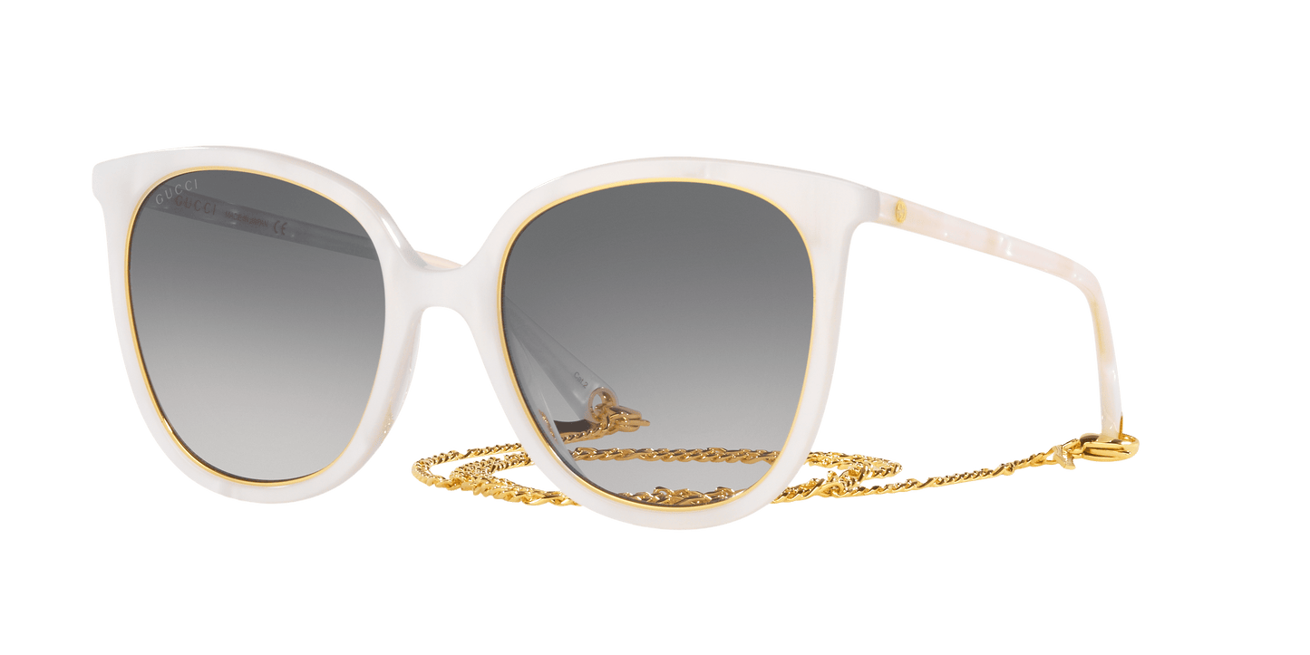 משקפי שמש של גוצ'י לבן-קליר | GUCCI GG1076S White-Clear