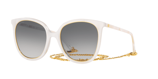 משקפי שמש של גוצ'י לבן-קליר | GUCCI GG1076S White-Clear