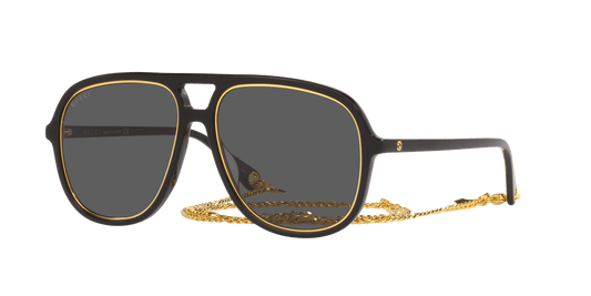 משקפי שמש של גוצ'י שחור | GUCCI GG1077S Black