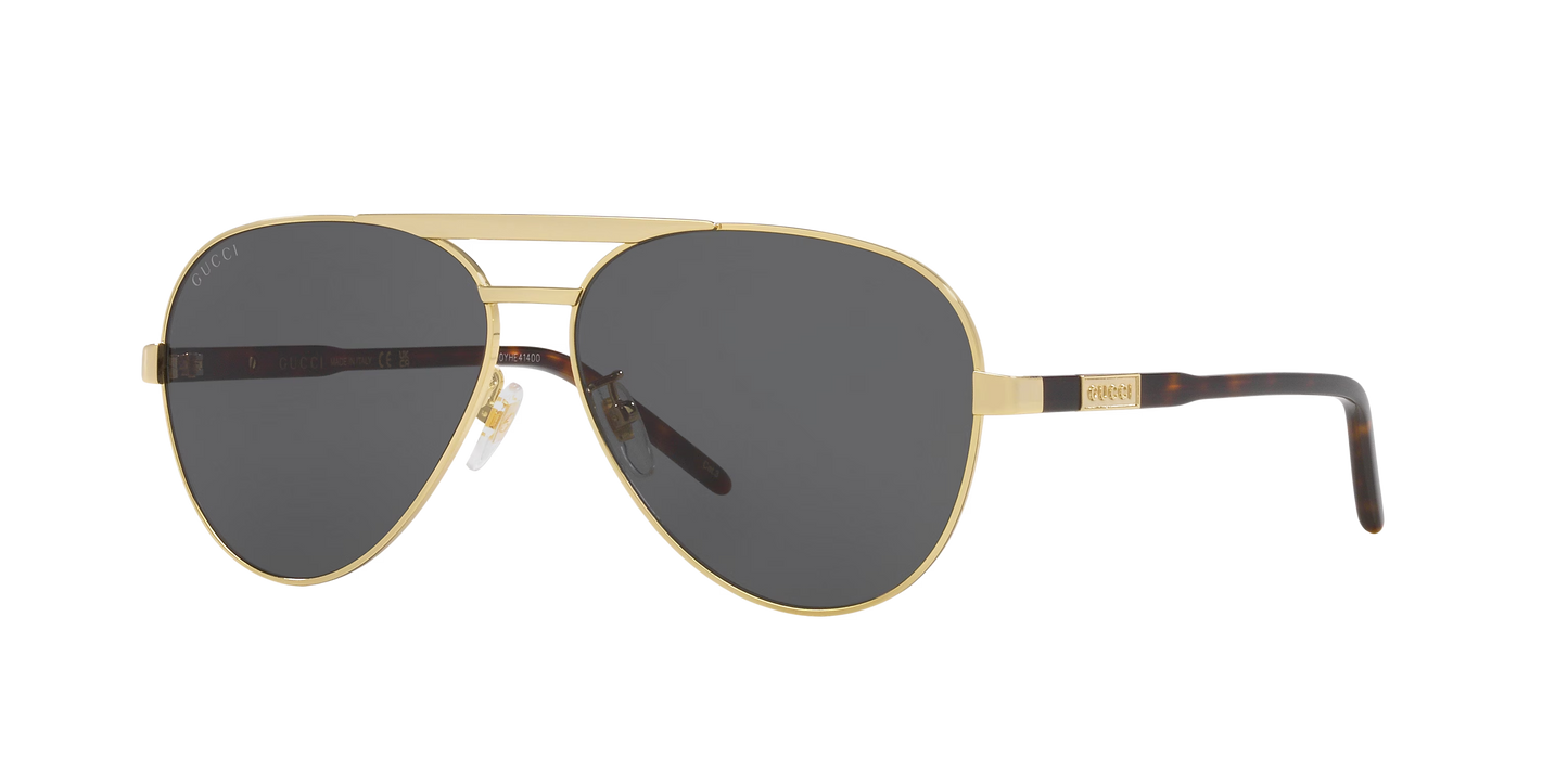 משקפי שמש של גוצ'י זהב-חום | GUCCI GG1163S Gold-Brown