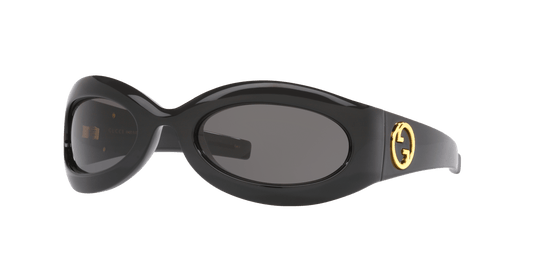 משקפי שמש של גוצ'י שחור-אפור | GUCCI GG1247S Black-Grey
