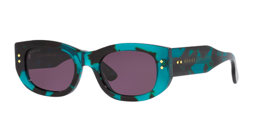 משקפי שמש של גוצ'י טורקיז-ויולט | GUCCI GG1215S Turquoise-Violet