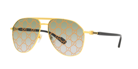 משקפי שמש של גוצ'י זהב-ירוק | GUCCI GG1220S Gold-Green