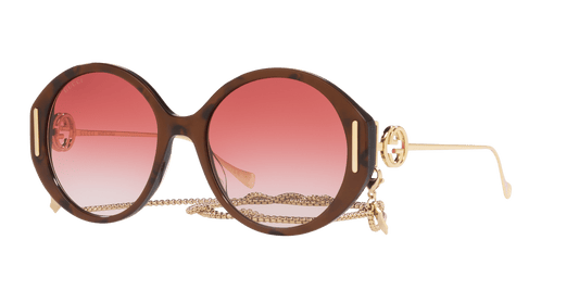 משקפי שמש של גוצ'י חום-אדום | GUCCI GG1202S Brown-Red