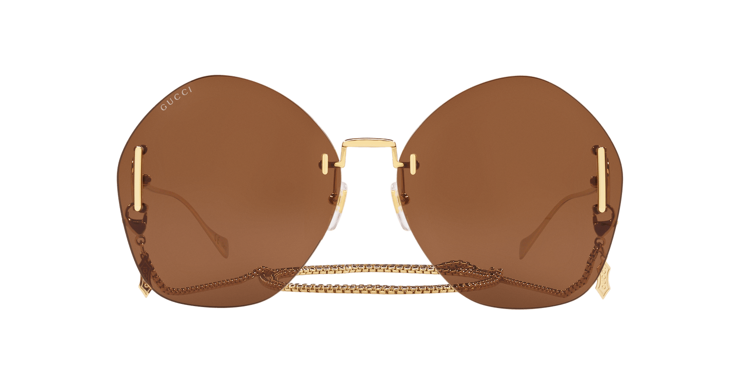 משקפי שמש גוצ'י זהב-חום | GUCCI GG1203S Gold-Brown