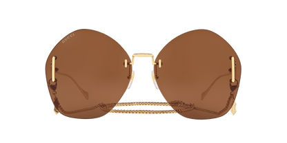משקפי שמש גוצ'י זהב-חום | GUCCI GG1203S Gold-Brown