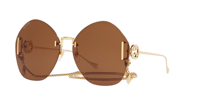 משקפי שמש גוצ'י זהב-חום | GUCCI GG1203S Gold-Brown