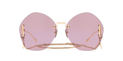 משקפי שמש של גוצ'י זהב-סגול | GUCCI GG1203S Gold-Purple