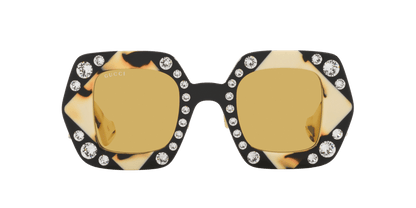 משקפי שמש של גוצ'י שחור-צהוב | GUCCI GG1330S Black-Yellow