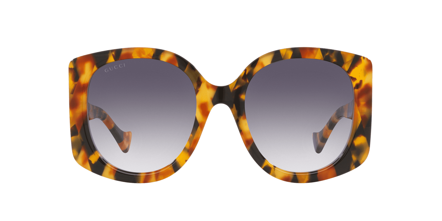 משקפי שמש של גוצ'י צב כסף-ירוק | GUCCI GG1257S Tortoise Silver-Green