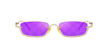 משקפי שמש של גוצ'י זהב-סגול | GUCCI GG1278S Gold-Purple