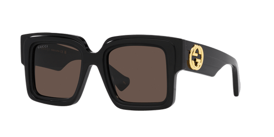 משקפי שמש של גוצ'י שחור-חום | GUCCI GG1307S Black-Brown
