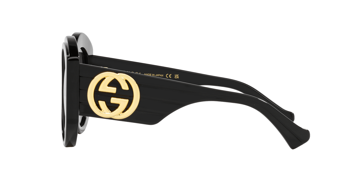משקפי שמש של גוצ'י שחור-אפור | GUCCI GG1308S Black-Grey