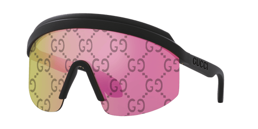 משקפי שמש של גוצ'י שחור-ורוד | GUCCI GG1477S-004 Black-Pink
