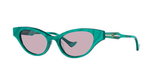 משקפי שמש של גוצ'י ירוק-סגול | GUCCI GG1298S Green-Purple