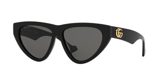 משקפי שמש של גוצ'י שחור-אפור | GUCCI GG1333S Black-Grey