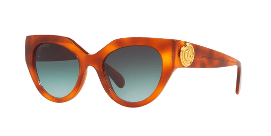 משקפי שמש של גוצ'י צב-ירוק | GUCCI GG1408S Tortoise-Green