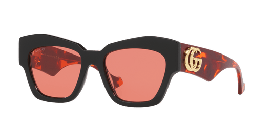 משקפי שמש של גוצ'י שחור-כתום | GUCCI GG1422S Black-Orange