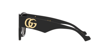 משקפי שמש של גוצ'י שחור מבריק-אפור | GUCCI GG1422S Black Shiny-Grey