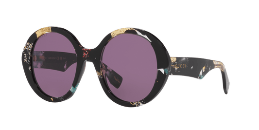 משקפי שמש של גוצ'י שחור-סגול | GUCCI GG1628S Black-Purple