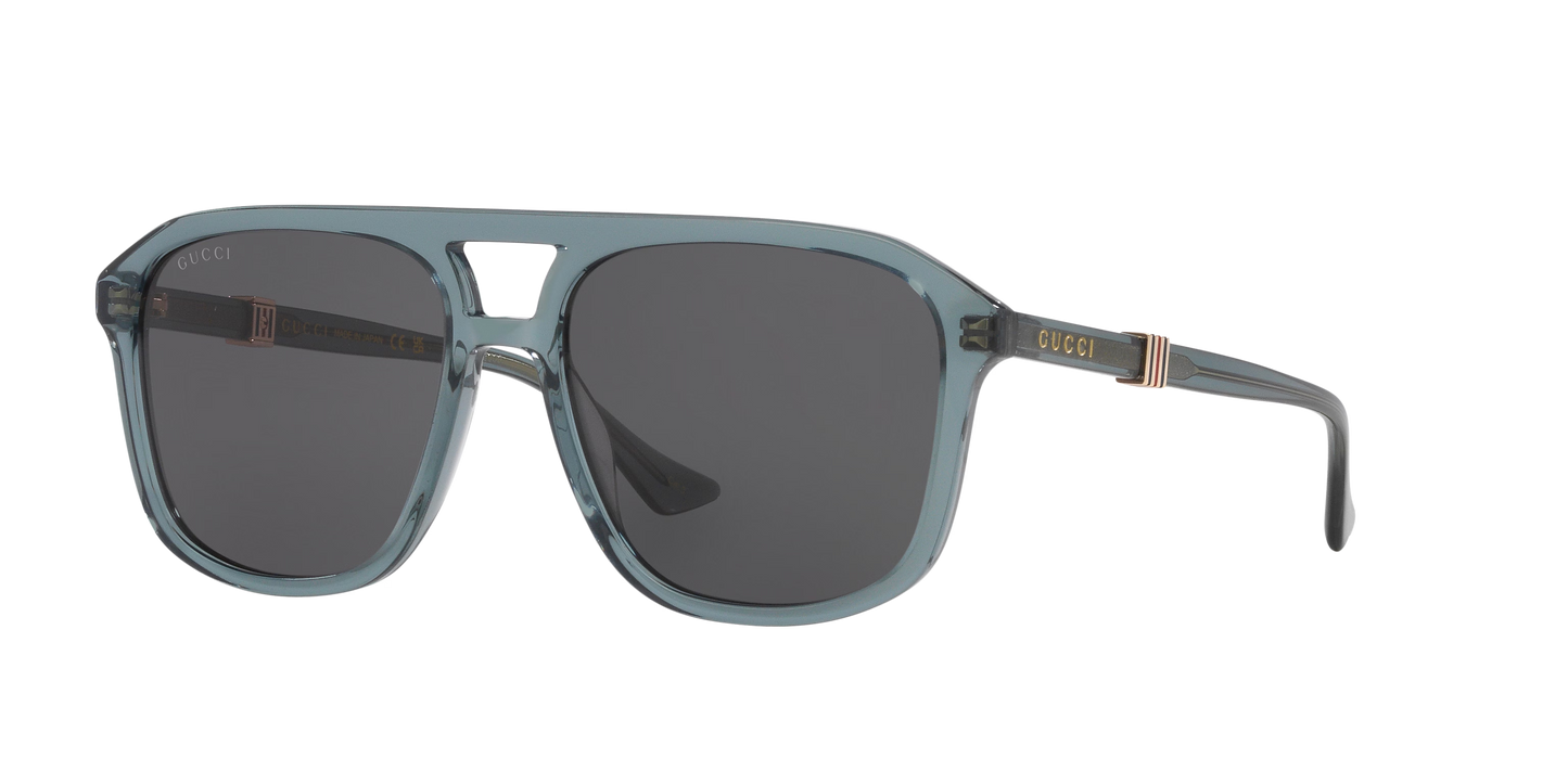 משקפי שמש של גוצ'י ירוק-אפור | GUCCI GG1494S Green-Grey