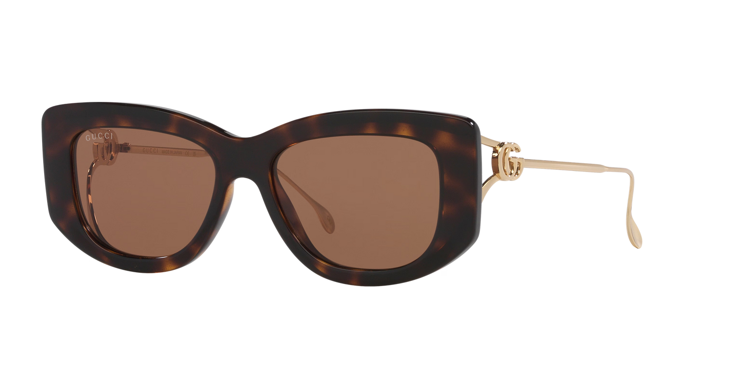 Gucci Tortoise-Brown Sunglasses | GUCCI GG1566S Tortoise-Brown