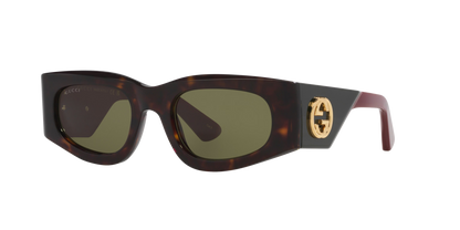 Gucci Tortoise-Green Sunglasses | GUCCI GG1664S Tortoise-Green