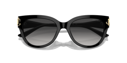 משקפי שמש ג'ימי צ'ו שחור-אפור כהה | JIMMY CHOO JC5018U Black-Dark Grey