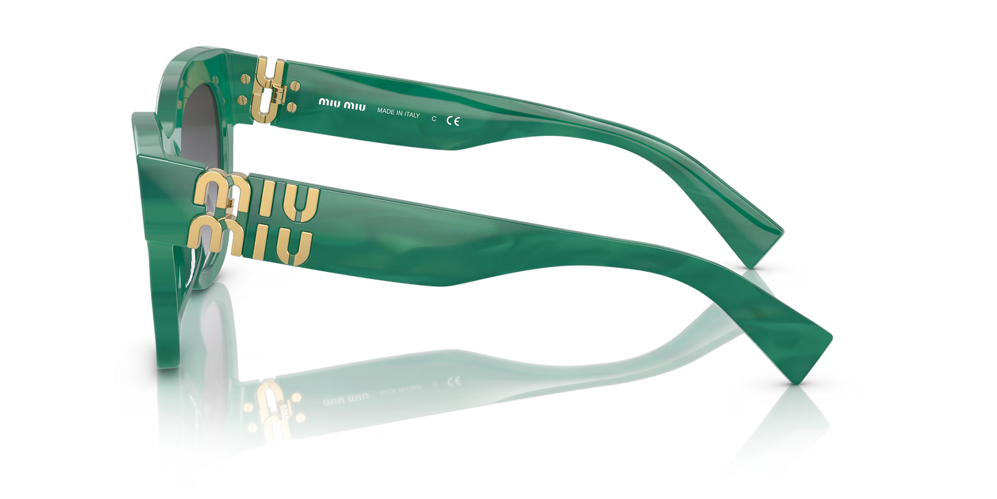 משקפי שמש מיו מיו ירוק-אפור | MIU MIU MU 01YS Green-Grey